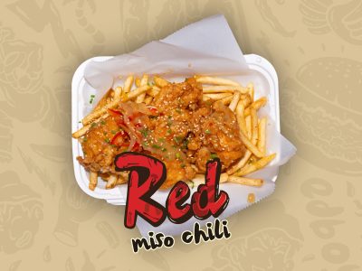 Red Miso chili tenders and fries